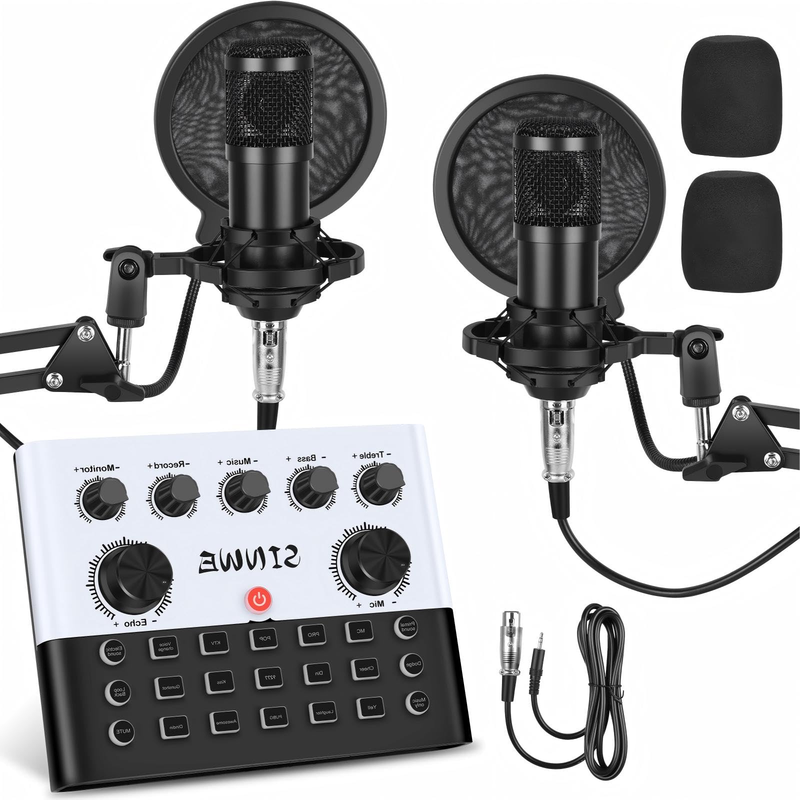 Amazon.com: F993 All-in-One Podcast Equipment Bundle for 2，BM-800